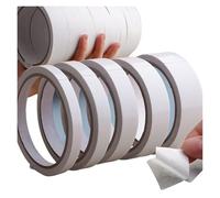 SHENGG Nastro biadesivo bianco in carta, resistente, ultrasottile, ad alta adesività, in cotone, for casa e ufficio, nastro biadesivo, 10 rotoli/set(8mmx10rolls)