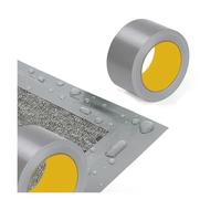 SHENGG Nastro impermeabile resistente alle alte temperature, foglio di alluminio, nastro butilico addensato, riparazione di crepe, condotti, pareti, piscine, tetti, nastro sigillato autoadesivo(40mm)