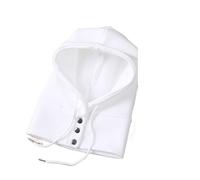 SHENGG Scaldacollo termico invernale con fibbia, maschera da sci alla moda for esterni, cappuccio, cappello in tinta unita, antivento, mantiene caldo il berretto da ciclismo(White)
