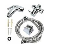 SHENGG Set di spruzzatori for bidet for WC tenuti in mano Kit di rubinetti for bidet a mano in acciaio inossidabile for bagno Set di tubi for ugelli for soffione doccia portatile