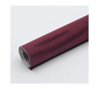 SHENGG Toppa adesiva in tessuto scamosciato di grandi dimensioni, nastro adesivo in velluto sintetico, nastro in pelle, decorazione fai da te for interni auto(Wine red,50x150cm)