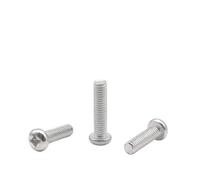 SHENGG Vite a testa cilindrica in lega di alluminio 6063 M1.7 M2 M2.5 M3 M3.5 M4 M5 M6(M4X6 100PCS)