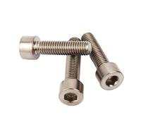 SHENGG Vite a testa esagonale M8 DIN912 in titanio puro GR2 M8*10/15/20/25/30/35/40/45/50/60/70/80/90/100(5pcs,M8x90)