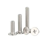 SHENGG Vite a testa piatta grande in acciaio inossidabile A2-70 304 GB819 con filettatura a croce M2 M2.5 M3 M4 M5 M6(20mm,M4 20pcs)