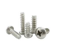 SHENGG Vite autofilettante a testa cilindrica in acciaio inossidabile M1-M5 SS304(M2X8 500PCS)