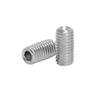 SHENGG Vite di fissaggio a testa esagonale in acciaio inossidabile 304 DIN916 con punta a tazza M1.6 M2 M2.5 M3 M4 M5 M6(10mm,M5 (20pcs))