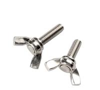 SHENGG Viti a farfalla in acciaio inossidabile 304 Viti a mano a farfalla DIN316 Viti uncinate M3 M4 M5 M6 M8 M10 M12 1~5 pezzi(60mm,M10 (2Pcs))