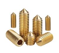 SHENGG Viti a testa conica in ottone M3 M4 M5 M6, viti a testa esagonale con esagono incassato, bulloni a brugola in rame, lunghezza da 3 a 20 mm(M5x10mm-(50Pcs))