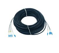 SHENGJIELIU Cavo ottico da 60 metri Cavo in fibra ottica monomodale a 4 nuclei impermeabile e armato a trazione, diametro del filo 7 mm(LC-LC 60 meters)