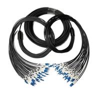 SHENGJIELIU Jumper in fibra ottica corazzato sul campo in TPU a 24 core monomodale - Super morbido e resistente all'usura - Da LC a SC-FC-ST - Disponibile in 30 m, 40 m, 50 m(SC-SC 40 meters)