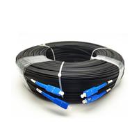 SHENGJIELIU Ponticello del cavo di zona esterno duplex FTTH del cavo flessibile in fibra ottica da 550 metri con connettore LC SC FC ST UPC A(2 ST UPC-2 ST UPC)