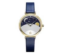 SHENGKE Donne Orologi In Pelle Banda Di Lusso Orologi Al Quarzo Ragazze Ladies Orologio Da Polso Relogio SK0124 Blu