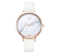 SHENGKE Moda Donna Orologio da polso Cinturino in pelle Orologio da donna impermeabile semplice, casual, elegante