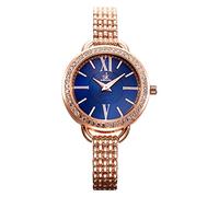 SHENGKE Orologio creativo ultra sottile cinturino casual moda quarzo orologio minimalista, 0089-oro rosa