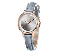 SHENGKE Orologio creativo ultra sottile cinturino casual moda quarzo orologio minimalista, Blu(9028), Orologio casual
