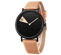 SHENGKE Orologio da donna minimalista Cinturino in pelle ultrasottile Orologio da donna al quarzo moda impermeabile