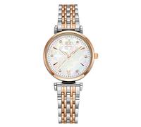 SHENGKE Orologio Donna， Madreperla di lusso alla moda Impermeabile Quarzo Orologi da Polso Regalo Femmina，oro rosa e argento