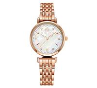 SHENGKE Orologio Donna， Madreperla di lusso alla moda Impermeabile Quarzo Orologi da Polso Regalo Femmina，Oro rosa