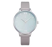 SHENGKE Semplicità Creativa Orologio da Polso per Donne - Vera Pelle Elegante (K0056L-Grey)