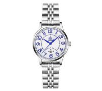 SHENGKE SK Business Classic Orologio da donna con cinturino in acciaio inossidabile in vera pelle, Arabo-Acciaio