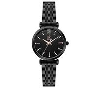 SHENGKE SK Classic Donne Orologi Moda Donne Dress Watch Solido Acciaio Inox Band Cinturino in Vera Pelle (Black-Starry)