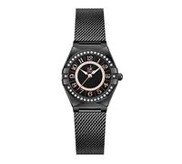 SHENGKE SK Orologio da donna facile da leggere con numeri arabi cristallo diamante orologio vestito da donna resistente all'acqua, Rete nera., Bracciale