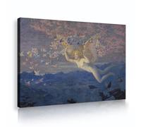 SHENGPOSTER Ali del mattino Stampe su tela per soggiorno di Edward Robert Hughes Fantasy Wall Decor per camera da letto eleganti poster d'arte per la casa 70x105cm Innerframe