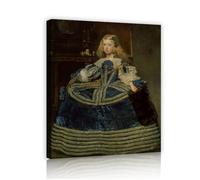 SHENGPOSTER Diego Velazquez classico ritratto tela arte della parete infanta margherita teresa in un vestito blu quadri da parete per soggiorno corridoio ufficio 55x70cm innerframe