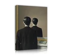 SHENGPOSTER Rene Magritte il da non riprodurre tela poster d'arte pittura moderna chic parete arte stampa soggiorno camera da letto ufficio decorazione della parete 50x65cm innerframe