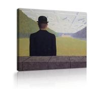 SHENGPOSTER Rene Magritte Surrealismo Tela Stampa Il Grande Secolo Famoso Dipinto Replica Poster di Arte Della Parete Soggiorno Home Decor Pronto per Appendere 90x120cm Innerframe