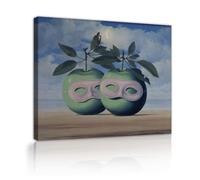 SHENGPOSTER Surrealismo tela arte della parete di Rene Magritte il prete sposato allungato opera d'arte per la decorazione della parete della cucina vivente famoso dipinto replica 45x58cm Innerframe