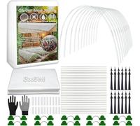 Shengruili 30 tunnel per piante, 3 x 6 m, rete di protezione dagli insetti, tunnel per aiuole rialzate, rete per piante e verdure, rete per proteggere verdure e frutta