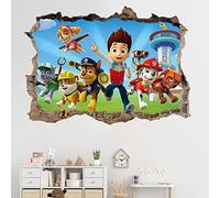 Shengruili Adesivi da Parete Paw Patrol,Adesivi Muro Paw Patrol,Adesivi Murali 3D Stickers,Paw Patrol Adesivi Murali,per Armadio Cameretta Adesivi Bambini
