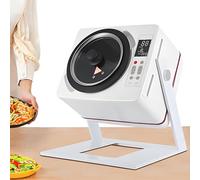 SHENGSHIYU 6L Padella Elettrica per Cucinare,Cottura Omogenea 360° con Strati Antiaderenti,Inclinazione 0°-135°,Controllo Temperatura 50-240°C, modalità 7 Programmi per Saltare/Stufare/Zuppe