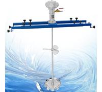 SHENGSHIYU Agitatore Vernice,Agitatore Vernici Regolazione velocità Tramite Valvola d'Aria ,Braccio Estensibile 720-1200mm,Miscelatore Pneumatico per Fabbriche di Vernici,Settore Alimentare,3cylinder