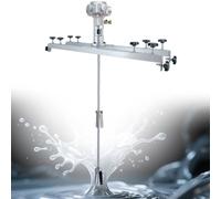 SHENGSHIYU Agitatore Vernici,Pressione di Lavoro 6-8 kg/cm² Braccio Estensibile 72-120cm,capacità di miscelazione 1000 Litri Agitatore ad Aria per IBC per più Standard Industriali,H005