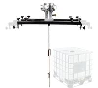 SHENGSHIYU Miscelatore per Polveri Secche,Miscelatore a velocità Variabile Braccio Estensibile 73-150cm,Adattabile a Diverse Aperture di Contenitori,Miscelatore per più Standard Industriali