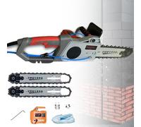 SHENGSHIYU Motoseghe Elettriche con Filo,velocità Regolabile,5800W Elettrosega con 2 Catena,2 Guida Catena,Elettrosega Elettrica per Muro in Cemento,Muro in Mattoni Rossi,Mattone Forato