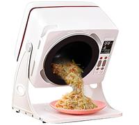 SHENGSHIYU Multi-Cooker Elettriche 6L,15-30 Giri/Minuto,Funzione Frittura/Saltatura,Temperatura 50°C-240°C,Inclinazione 0°-135°,2500W Padella Elettrica Portatile per Famiglie e Food Truck