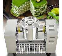SHENGSHIYU Pancake Maker Automatico Include Secchio in Acciaio Inossidabile Nastro Trasportatore Rullo per Impasto Vassoio Spessore Uniforme Crepiera Elettrica Diametro della Frittella 8in