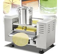 SHENGSHIYU Piastra per Crepes e Pancake Include Secchio in Acciaio Inossidabile Nastro Trasportatore Rullo per Impasto e Vassoio Crepiera Elettrica Diametro della Frittella 8in