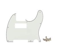 SHENGSUI Battipenna a 3 strati a 8 fori per tele, mini humbucker, con viti, compatibile con Fender Telecaster USA/messicana Humbucker Pickguard di ricambio