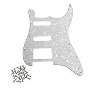 SHENGSUI White Pearl Strat HSS Battipenna a 11 fori per chitarra elettrica Battipenna SSH Scratch Plate per USA/Mexican Fender Modern Style Standard Stratocaster ST