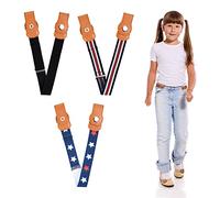 Shengxi 3 Pezzi Cinture Elastiche Senza Fibbia per Bambini 53-90cm Regolabile Cintura per Bambini Cintura Elastica Invisibile per Ragazzi Ragazze Cintura Bambini per Pantaloni Jeans Vestito Gonne