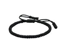 Shengxi Braccialetti Tibetani, Tibetano Amicizia Corda Bracciale Portafortuna Braccialetto Amicizia Corda Bracciale per Uomo Donna Adolescenti (Nero)