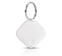 Shengxi Localizzatore Intelligente di Chiavi Bluetooth Localizzatore con Promemoria di Allarme Impermeabile Air Tracker Tag per Gatto Bagagli Valigie Compatibile con Android iOS MIUI (Bianco)