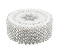 Shengxi Spilli da Sarta Spilli Dritti, 480Pezzi Perni da Cucito Rotondi, Spilli da Sartoria Spilli con Testa di Perla, Perni Dritti con Perla Bianco per Decorazione Artigianato (38mm)