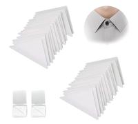 SHENGYIG 100 Pezzi Colletti Stecca in Plastica per Camicie da Uomo - Stecche Per Colletto Della Camicia, Collari Bianchi Resistenti e Irrigiditi, per Colletti di Camicie da Uomo, Regalo per Padre Mari