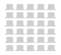 SHENGYIG 30 Pièces D-UK2.5 Plaque de Barrière D'extrémité, Blocs Connecteur D-UK2.5B Nylon, Ignifuge Très Efficace, Din Rail Bornier Accessoires pour Housse Protection L'équipement Câblage