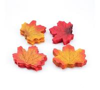 SHENGYIG Foglie Autunnali, 400 Pezzi Foglie Finte, 4 Colori, Autunno Decorazioni, Forma Foglia D'acero, Foglie Finte per Decorazioni, per Decorare Stanze, Cortili, Scale